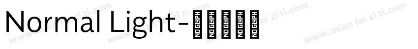 Normal Light字体转换